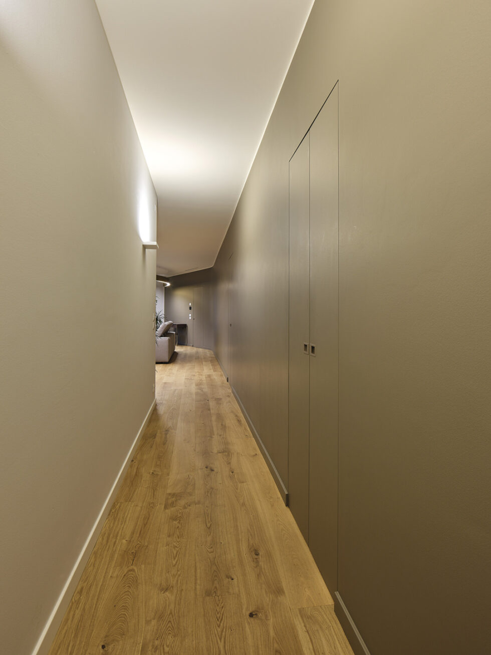 Luci e composizione nello spazio di un ambiente privato